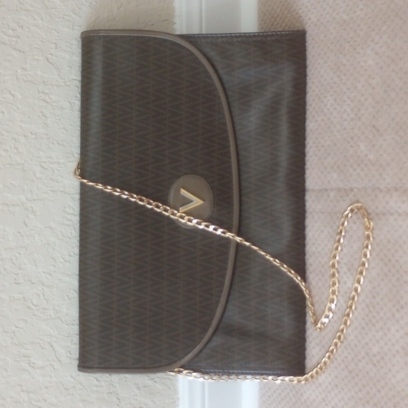 MARIO VALENTINO LEATHER & PVC CLUTCH - Picture 4 of 13